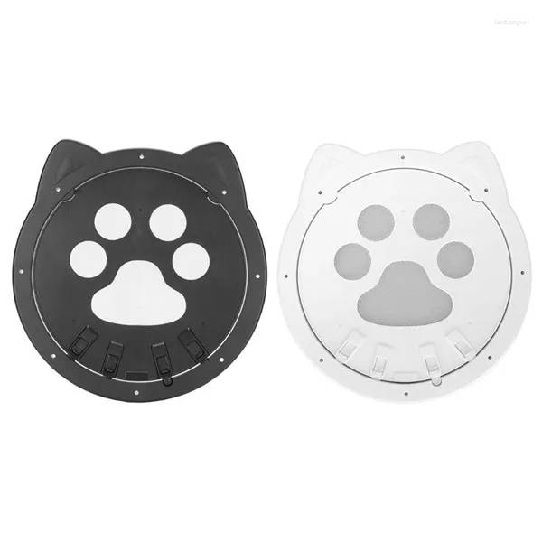 Puerta de malla para perros y gatos, puerta corrediza con cierre automático magnético, puerta bloqueable pequeña