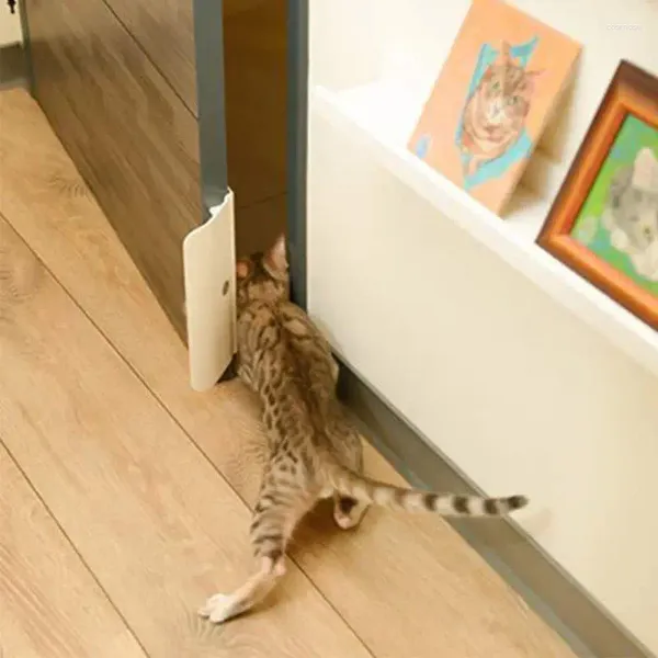 Portadores de gatos a la puerta de mascotas capacitación de entrada controlable acceso abierto con puerta de seguridad de cable de cordón ajustable cierre automotriz