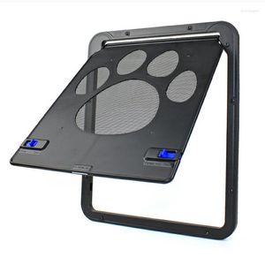 Transportines para gatos, puerta para mascotas, caja fuerte con cerradura, pantalla magnética, casa, jardín, entrada libre, moda, fácil de instalar, al aire libre, perros, gatos, ventana, puerta con solapa