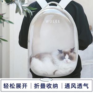 Porteurs de chats animaux de compagnie pliant sac à dos sac détachable pour chiens fournit une grande cage de sac à main d'espace de toile