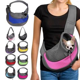 Portadores de gatos Pet Cuppy Carrier Fashion Bolso de hombro para perros Out Sling Handbag Outdoor Travel Comfort