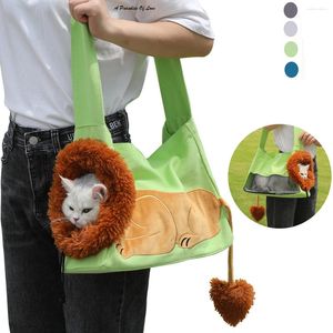 Transportadores para gatos, transportador para cachorros y mascotas, viaje al aire libre, bolso de hombro para perros pequeños y gatitos, bolso Oxford cómodo y único, bolsa de mano