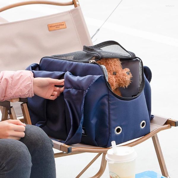 Porteurs de chats portables pour chaton de voyage décontracté chiot de portage de transport imperméable pliable en plein air porteuse de chiens de chien Panier sac à main