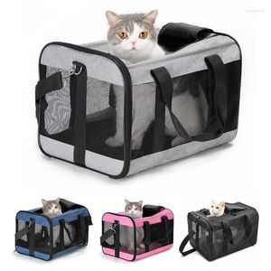 Porte-chat Portable sac pour animaux de compagnie respirant et porte-chien pliant bandoulière grande capacité