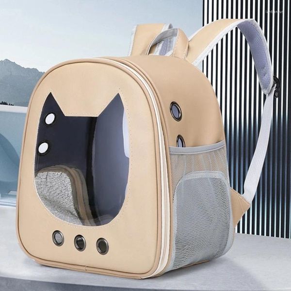 Porteurs de chats portables pour animaux de compagnie Polyester grande capacité lavable avec sangles de sécurité