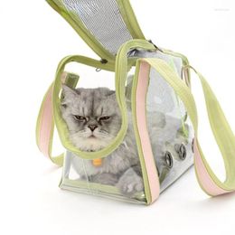 Transporteurs de chats portables portables porteurs de porte-chiens transparent épaule transparente sac à dos respirant pour petits animaux de compagnie moyens chats gonius