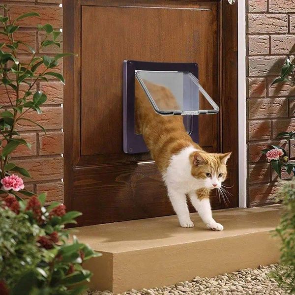 Portadores de gatos Practical transparente Entrada y salida Puerta de mascotas para la ventana de la pantalla Desarrollo de la ventana Puertas Túnel Dog Fence Inicio