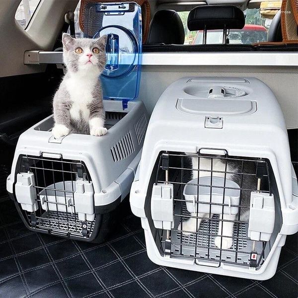 Porteurs de chats chiot chien de transport d'avion à air hremptable transporteur de voyage pour animaux de compagnie pour chats et petits chiens Cage Classic