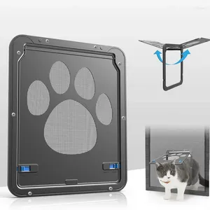 Porteurs de chats portes d'écran verrouillables chiot de sécurité volet magnétique fenêtre de la fenêtre de animal de compagnie portes extérieures pour chiens