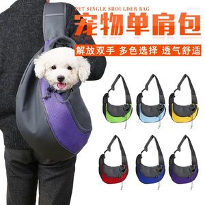 Cat dragers schoudertas sling comfort Travel Tote Bagpet Dog Carrier Outdoor Handtas Pouch Mesh Oxford Single