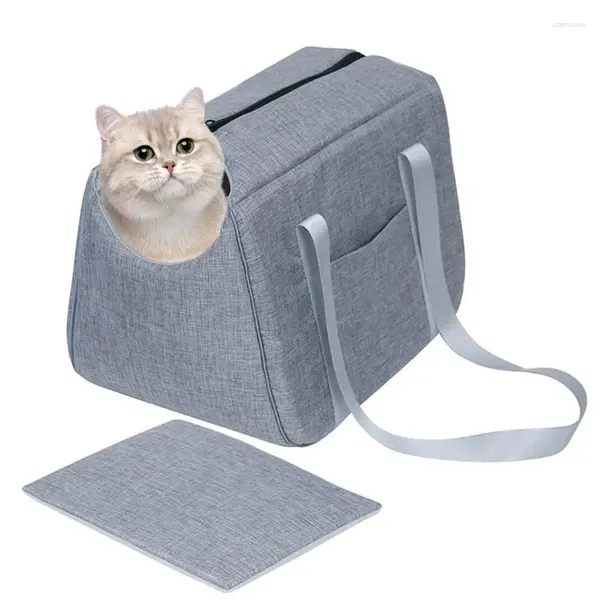 Portieras de gatos Bolsa de viaje portátil Pet Pet Carpiling Capas de seguridad Securier Showers Silmed Hombro y arnés para cachorros