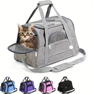 Les transporteurs pour chats voyagent avec style grâce à notre portable doux – Parfait pour les chats de taille moyenne et petite, transporteur pour animaux de compagnie approuvé par les compagnies aériennes.