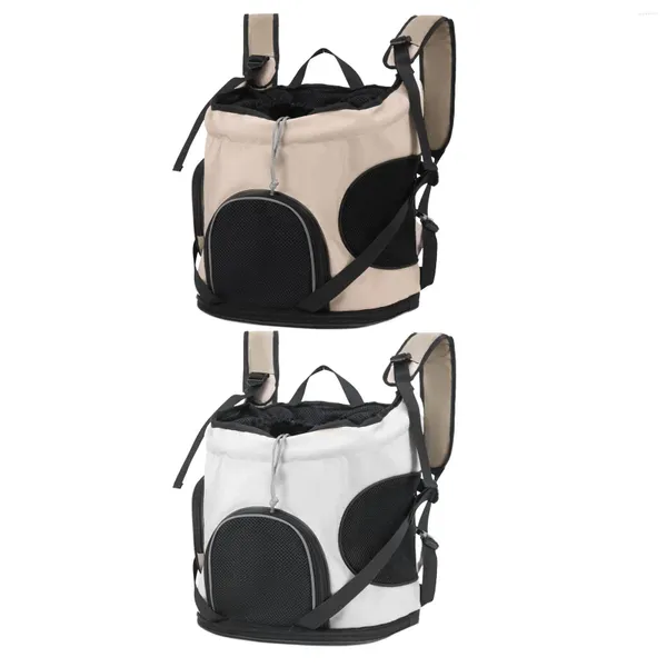 Mochila de viaje para gatos, correa para el hombro, cómoda malla transpirable, gran espacio para mascotas, perros pequeños, cachorros, vacaciones familiares