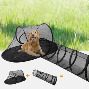 Cat Carriers Tunnel Tent met tunnels voor binnenkatten voor buitenkatten Portable Pet Plapen Binnenkassingen Playground Small Dieren