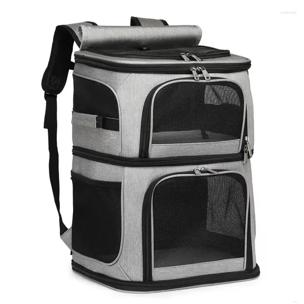 Portadores de gatos al por mayor de mochila de bolsas para mascotas grandes expandibles para mascotas