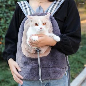 Transporteurs de chats transporteur d'hiver pour sac à dos chats à la bagse de compagnie portable