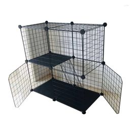 Porteurs de chats avec le film magique clôture de animal de compagnie en fer net cage cochon pighog villa petit chien