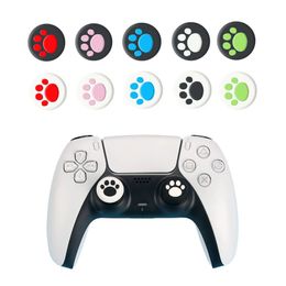 Siliconen stick cap cover analoge duimstokgrepen voor PS4 PS5 Xbox One 360 ​​Switch Pro Controller Cat Claw Style Thumbstick Caps DHL FedEx EMS gratis schip