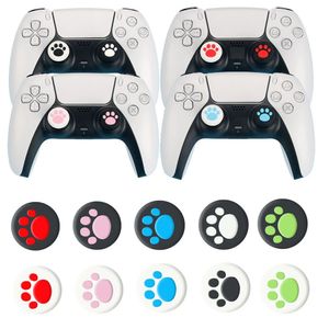 Poignées de couverture de bâton de pouce analogique en silicone de style griffe de chat pour PS5 PS4 PS3 XBOX ONE 360 Switch Pro Controller Joystick Cap Caps Haute Qualité FAST SHIP