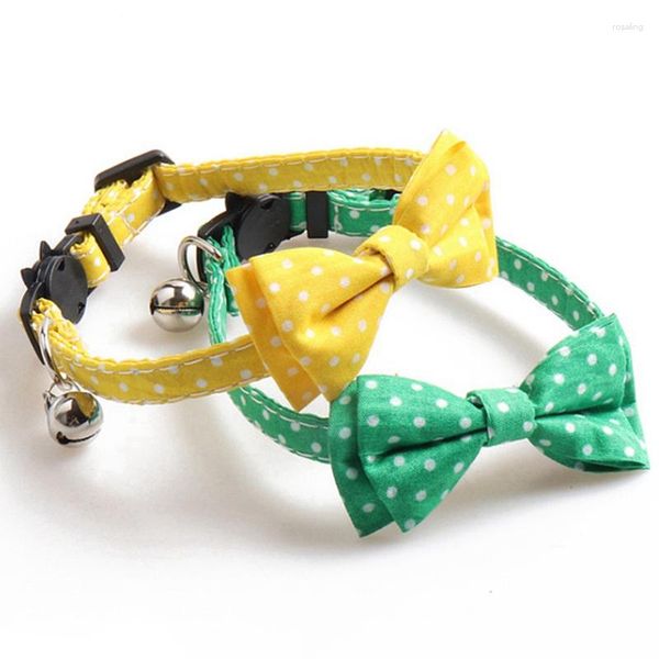 Colliers de chat POTS MOTEUR COLLAR COLLAR MIGLE PET PUPY SMETH CATS CATS BOWKNOT BOOD TIES ACCESSOIRES DU COLLER