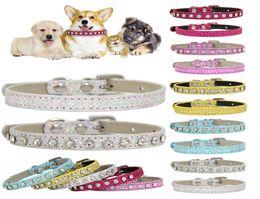 Les colliers de chat mènent 10 couleurs cols brillant collier de compagnie de compagnie de compagnie pour animaux de compagnie harnais fashion8075117