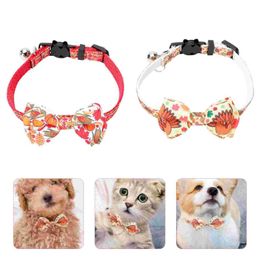Cat -halsbanden leidt 2pcs Thanksgiving Dog Pet Costuums kettingen voorraden voor feest