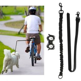 Collares para gatos Lleva ejercicio al aire libre Correa extraíble ajustable Manos libres para perros en bicicleta Arnés para caminar Collar Run Suministros para productos para mascotas 230309