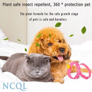 Colliers pour chats et chiens, Anti-puces, anti-tiques, pour moustiques, protection extérieure, produits répulsifs réglables