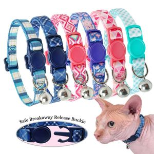 Colliers pour chat conduit collier à dégagement rapide réglable petit chiot cloche sécurité chaton pour animaux de compagnie pour chiens chats produits