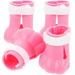 Costumes de chats 4 PCS Chaussures de couverture à pied en silicone pour chats Boots Grawing Course Couveaux de silice à ongles Seulement adulte