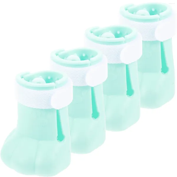 Costumes de chat 4 pcs Small Silicone Foot Cover Bottes Lavables Bottises de gel de silice Pour éviter les rayures