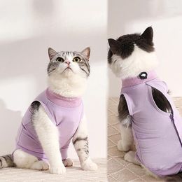 Costumes pour chats, gilet Anti-léchage, stérilisation pour petits chiens, chatons respirants, costume de sevrage après récupération, vêtements de soins