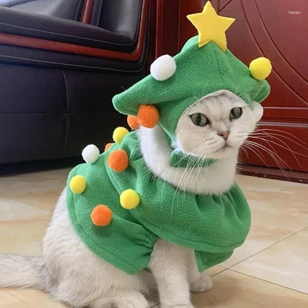 Disfraces de gato Disfraz de mascota de Navidad para perros Festival de árbol Accesorios de vestir Cosplay Cachorro Poshoots Party