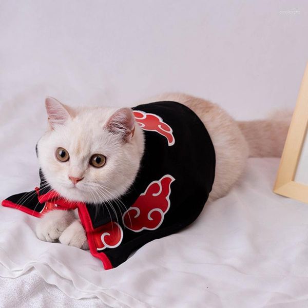 Costumes de chat, déguisement de noël pour animaux de compagnie, Cape amusante pour chien, hauts de loisirs, ours en peluche, petit Costume de Cosplay Anime, vêtements de maison