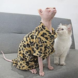 Kattenkostuums Kleding voor Sphynx Mode Winter Zachte warme kleding Comfort Verdikte haarloze kittenoutfits