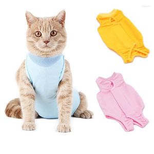 Disfraces para gatos, ropa de rehabilitación de mascotas de algodón, ropa postoperatoria, traje de protección de recuperación, accesorios para chaleco de gatito