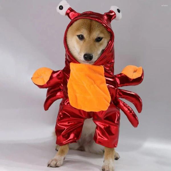 Costumes de chat confortables et faciles à porter, vêtements de Cosplay de crabe amusants, accessoires de photographie, couleur vive, lavables, fournitures de vêtements pour animaux de compagnie