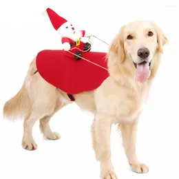 Kat Kostuums Creatief Hond Kerstkostuum Kerstman Rijden Huisdier Cosplay Kleding Feestjas Jaar Cadeau 2024