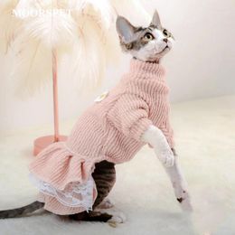 Costumes de chat vêtements mignons automne chaton Deven marionnette animal de compagnie printemps hiver robe femme