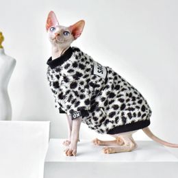 Costumes de chat Devon Rex chaton tenues automne hiver chaud nu Sphynx chat hiver manteau Hairelss pull pull 220908