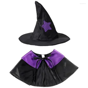 Cat Costumes Dog and Witch Costume Creative Pet Halloween Cape Wizard Hoed voor kleine hondenkatten outfits