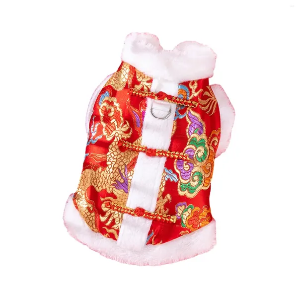 Costumes de chat chien année chinoise Costume manteau d'hiver accessoire Dragon Robe vêtements pour animaux de compagnie pour chiot petits chiens animaux de compagnie