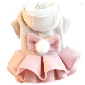 Disfraces de gato Ropa para perros Otoño e invierno Falda de princesa gruesa Lana Puffy Tutu Pequeño Teddy Pet