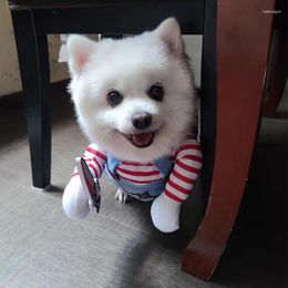 Costumes de chat pour chien, couteau amusant pour animaux de compagnie, Costume de fête, poupée mortelle avec jeu de rôle, Clown d'halloween