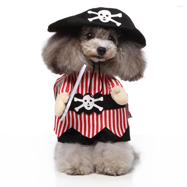 Chat Costumes Chien Halloween Drôle Couteau Pirate Costume Pour Déguisement Accessoires Petit/Moyen/Grand Pet Chiens Vêtements