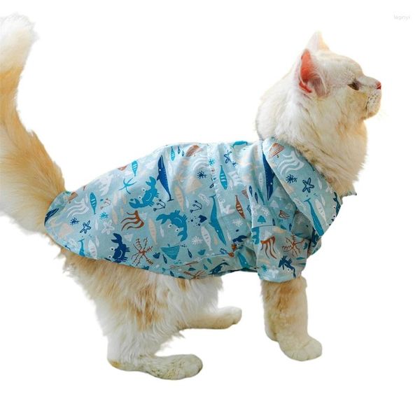 Costumes de chat chemise de printemps pour chiens garçon ou fille taille moyenne utilisation intérieure et extérieure