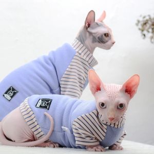 Katkostuums Elastische kat kleding zacht kitten hoodies ragdoll jumper pak huisdierbenodigdheden herfst winter kostuum kleding xs tot 2xl maat 220908