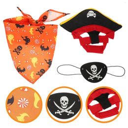 Cat costumes cadeaux Halloween Pet Cosplay Kit Pirate DIY Vêtements décor Costume accessoires CHAPE