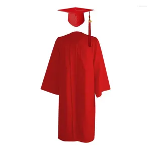 Costumes de chat Ensemble de robe de remise de diplôme Kit de tenue de diplômés académiques adultes à la mode avec des glands Costume de cérémonie de baccalauréat unisexe pour les diplômés