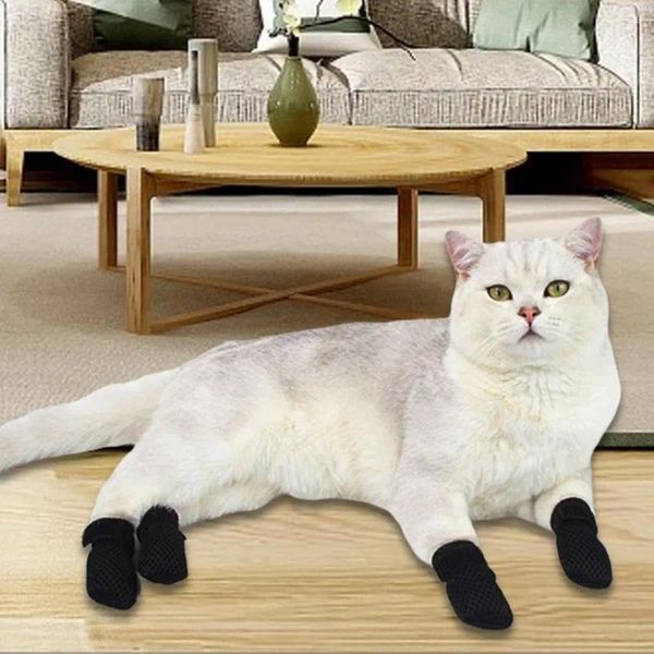 Costumes de chat, flexibles, respectueux de la peau, résistants à l'usure, ajourés, confortables, couvre-pieds, chaussures élastiques